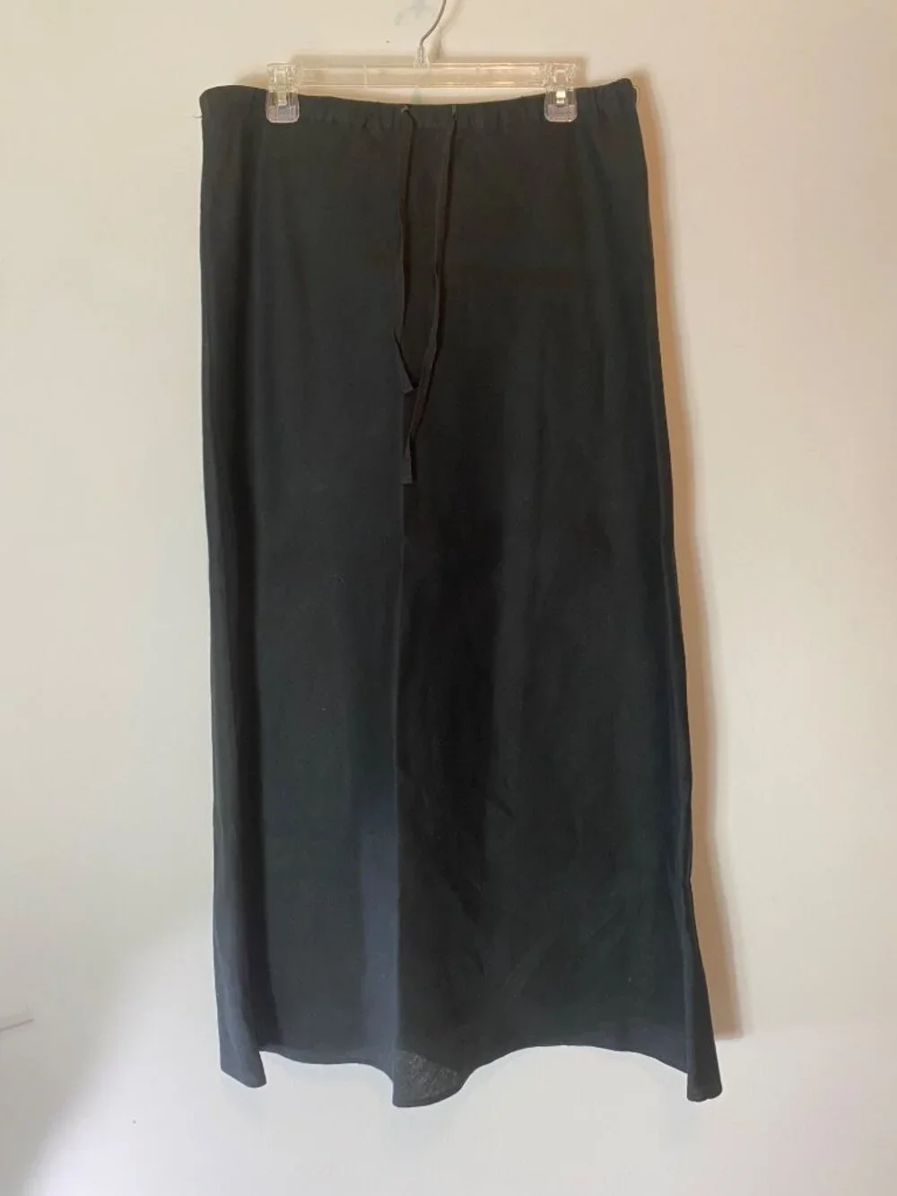 Kate Hill 100% Linen Long Jacket & Skirt Set Dark Gray Large - Picture 4 of 16